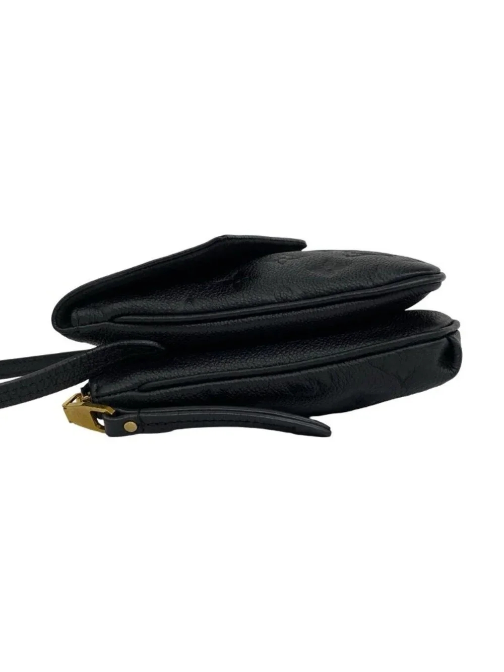Louis Vuitton Monogram Empreinte Leather Shoulder Bag Black